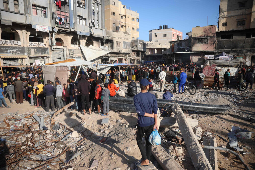 חאן יונס (צילום: Eyad BABA / AFP) חאן יונס