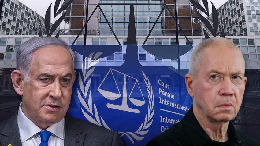 בצה"ל העריכו שההחלטה להוציא צווים נגדם מעניקה רוח גבית למעצרים בעולם. גלנט ונתניהו (צילום: REUTERS/Piroschka van de Wouw/File Photo, חיים גולדברג פלאש90) בית הדין הפלילי בהאג
