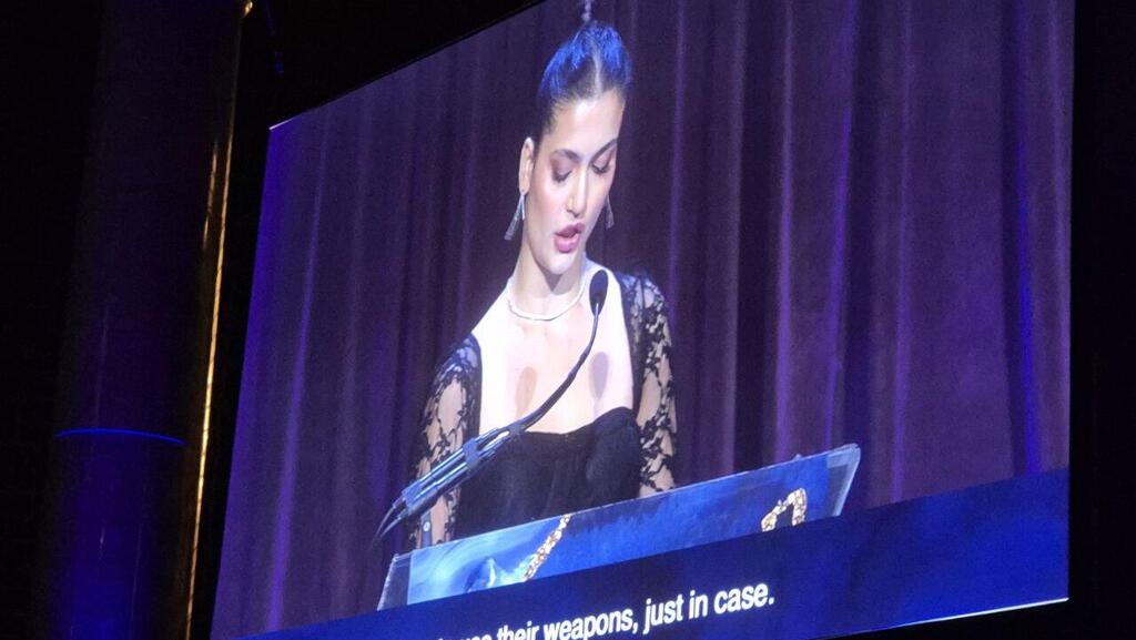 Alisa Ram at the event (Photo: Liron Nagler-Cohen) Belev Echad New York Gala