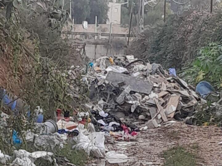 מפגעים בעיר גלל הפסולת (צילום: אמל זיאדה, אדם טבע ודין) מפגעים בעיר גלל הפסולת