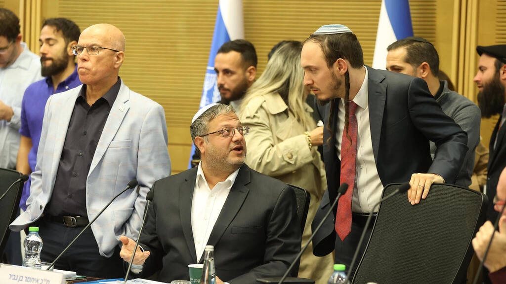 צילום: עמית שאבי הועדה לביטחון לאומי - סקירת חבר הכנסת איתמר בן גביר על פעולות משרדו וביצוע תקציב המשרד בהשתתפות משפחות חטופים