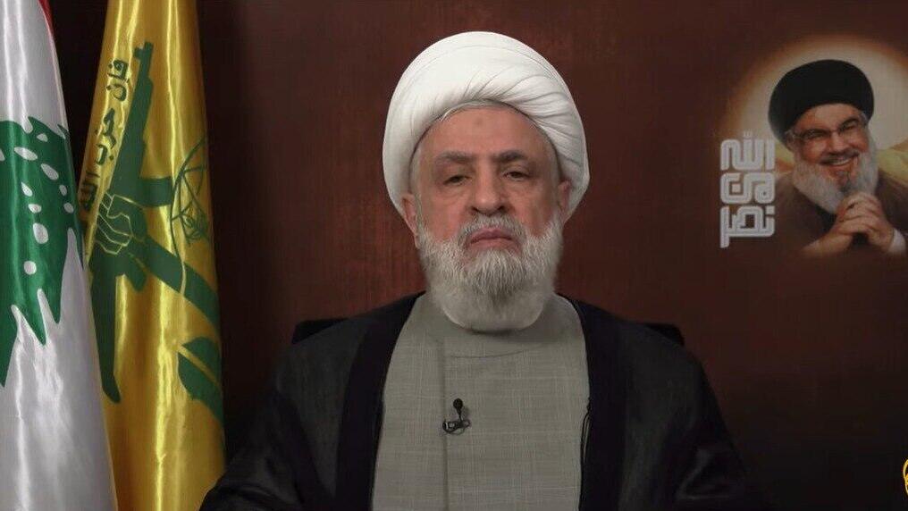 Hezbollah leader Naim Qassem נעים קאסם