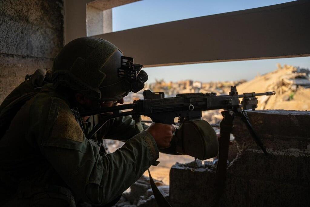 99th Division forces in the Netzarim Corridor (Photo: IDF) אוגדה 99 בעזה