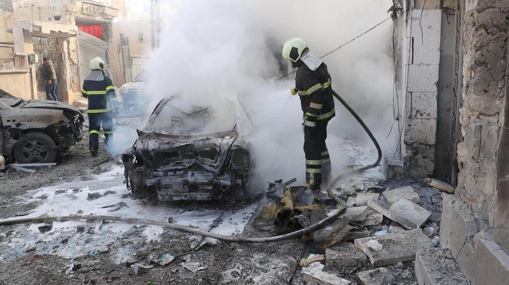 ההרס באידליב (צילום: The White Helmets/Handout via REUTERS) אידליב