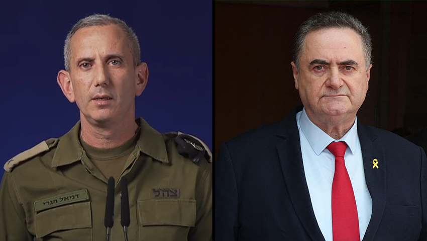 הגרי: "חוק פלדשטיין" יסכן חיילים. כ"ץ: אפעל מולו משמעתית (צילום: Menahem Kahana / AFP, דובר צה"ל ) ישראל כץ כ"ץ שר הביטחון ביטחון ו תא״ל דניאל הגרי