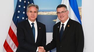 שר החוץ, גדעון סער ומזכיר המדינה של ארה״ב, אנתוני בלינקן