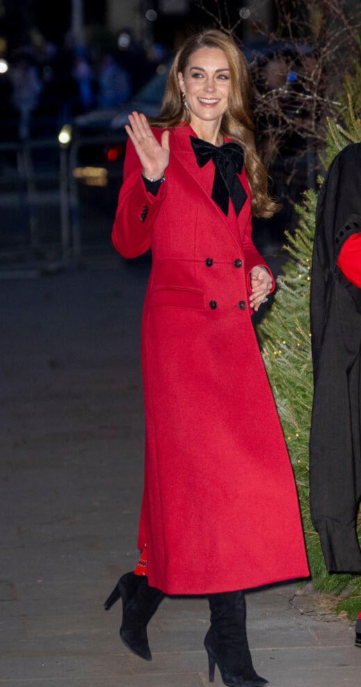 כיף שחזרת. קייט מידלטון (צילום: Mark Cuthbert/UK Press via Getty Images) הנסיך וויליאם קייט מידלטון חג המולד 2024
