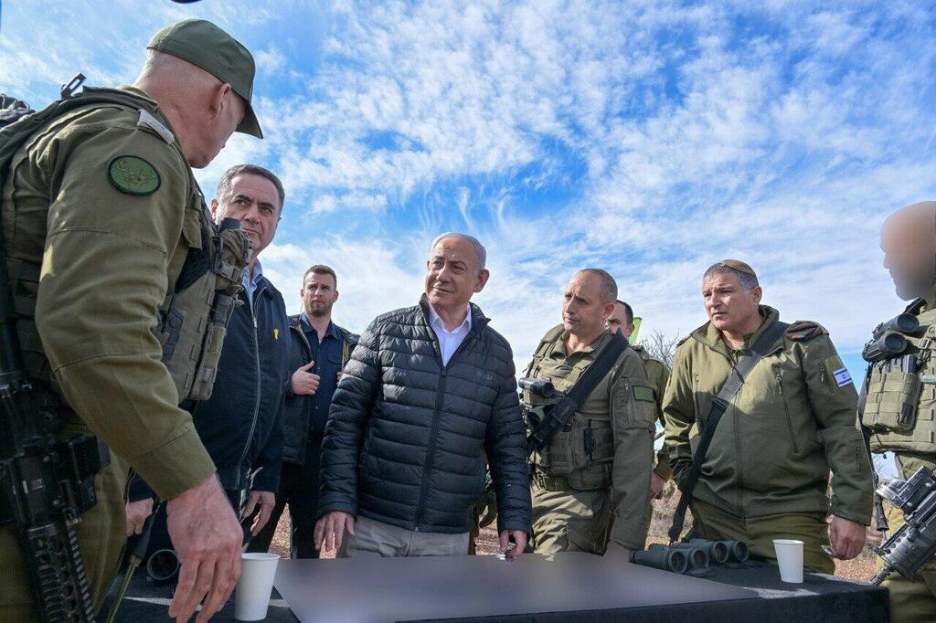 ראש הממשלה נתניהו סמוך לגבול סוריה