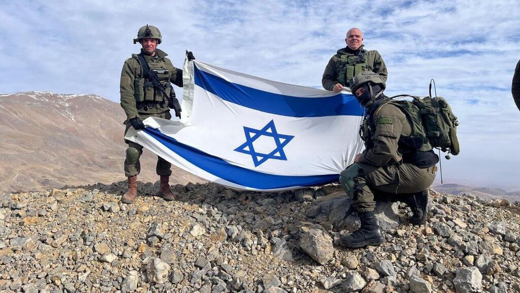 IDF soldiers on the Syrian Golan Heights כוחות צה"ל באיזור החרמון הסורי