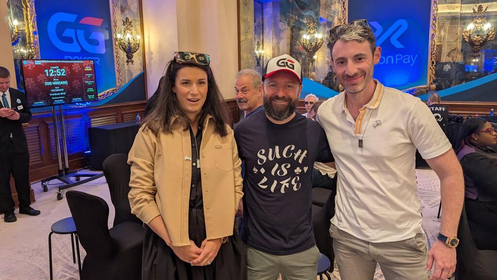 Anna Meissner, Daniel Negreanu and Ory Weihs (Photo: Robbie Strazynski) אורי וייס, דניאל נגראנו ואנה מייזנר