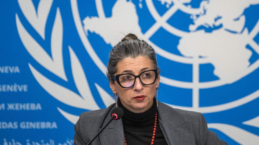 Francesca Albanese (Photo: Fabrice COFFRINI / AFP) פרנצ'סקה אלבנזה