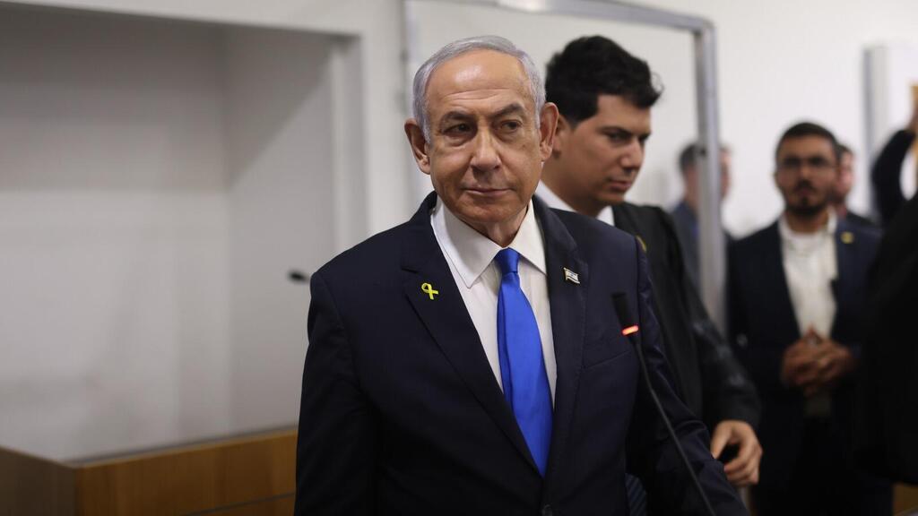 נתניהו בבית המשפט (צילום: הדס פרוש, פול "הארץ") עדות נתניהו במחוזי תל אביב