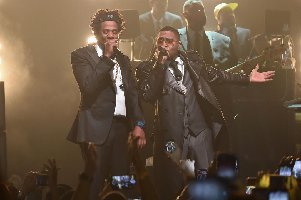 אחרי הסולחה. נאס וג'יי זי (צילום: Theo Wargo/Getty Images for Roc Nation) נאס ג'יי זי