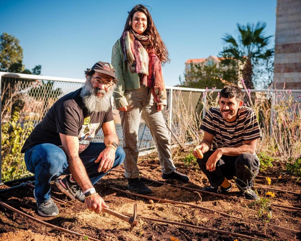 גינה קהילתית בצלאל למען החטוף גדי מוזס 