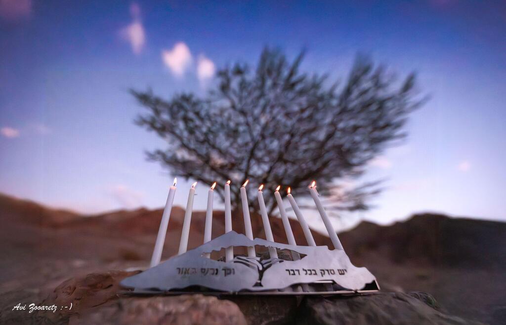 חנוכייה של עמותת נטל, עיצוב: חן תעוז, חלק מפרויקט שבע, טרמינל העיצוב בת ים (צילום: אבי זוארץ) חנוכייה של עמותת נטל, מעצבת חן תעוז, חלק מפרויקט שבע, טרמינל העיצוב בת ים