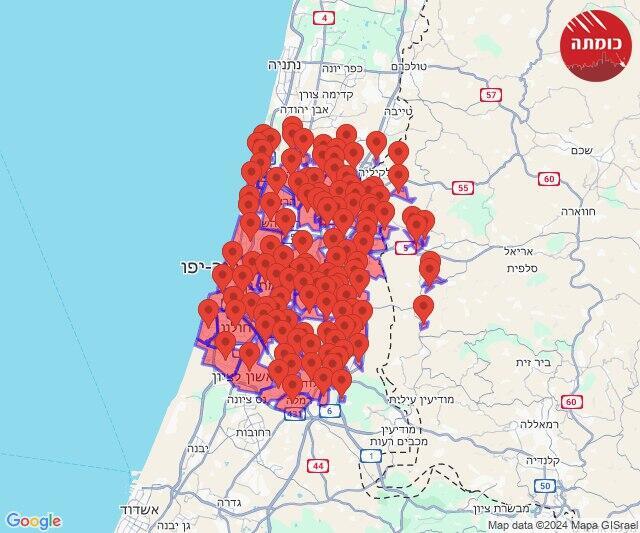 אזעקות מהשפלה ועד השרון (צילום: כומתה) אזעקות במרכז