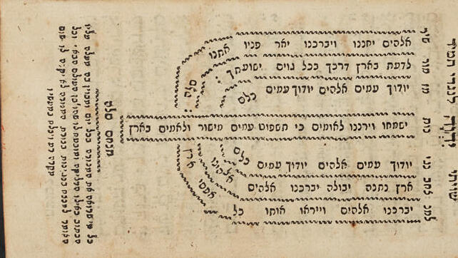 ספר תפילה קבלי שמוצג במוזיאון היהודי של שווייץ שבבאזל