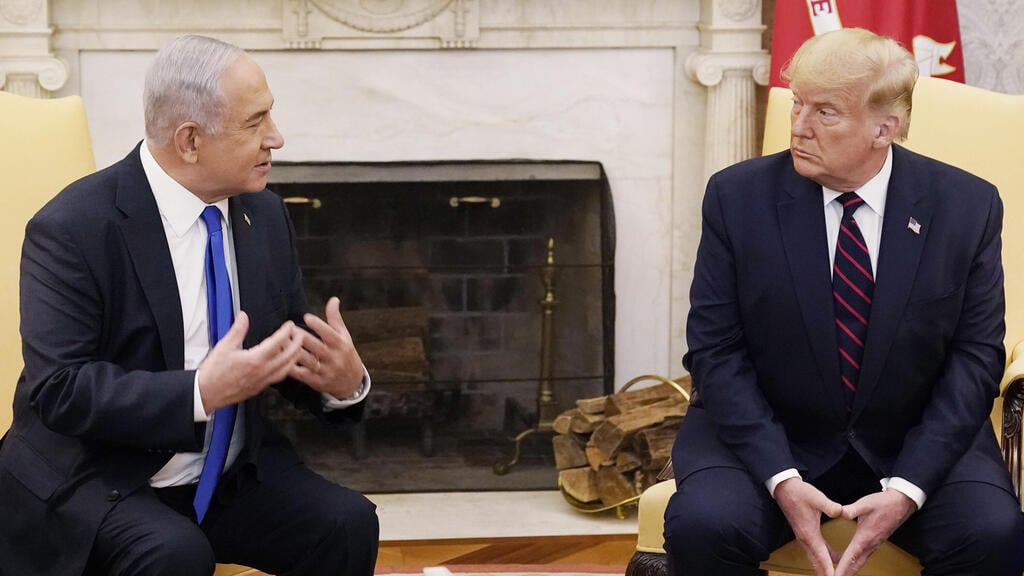 Netanyahu and Trump in July 2024 (Photo: Alex Brandon, AP) דונלד טראמפ ובנימין נתניהו, יולי 2024