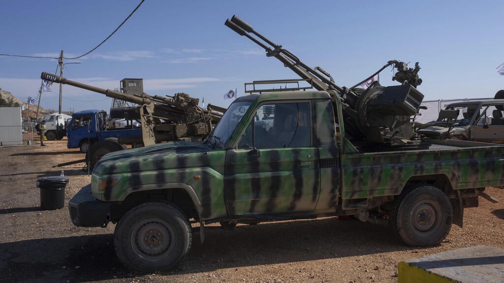 Hezbollah equipment seized by the IDF (Photo: AP Photo/Ohad Zwigenberg) צה"ל מציג לתקשורת תחמושת שנתפסה בלבנון
