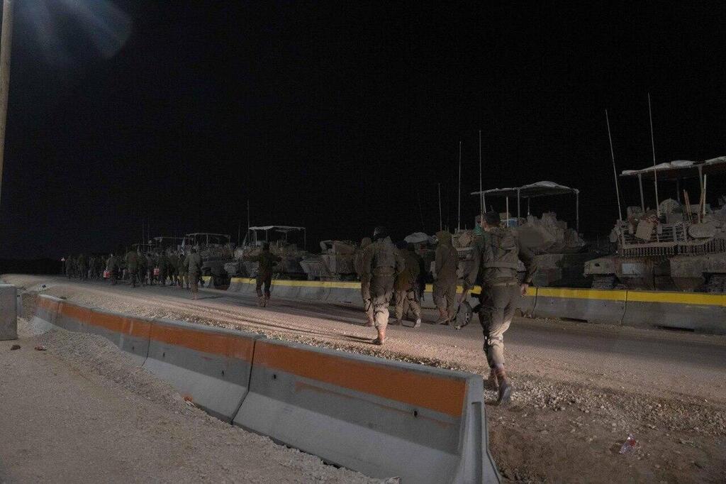 IDF forces preparing to enter Beit Hanoun (Photo: IDF) כוחות אוגדת עזה החלו בפעילות להשמדת יעדי טרור במרחב בית חאנון
