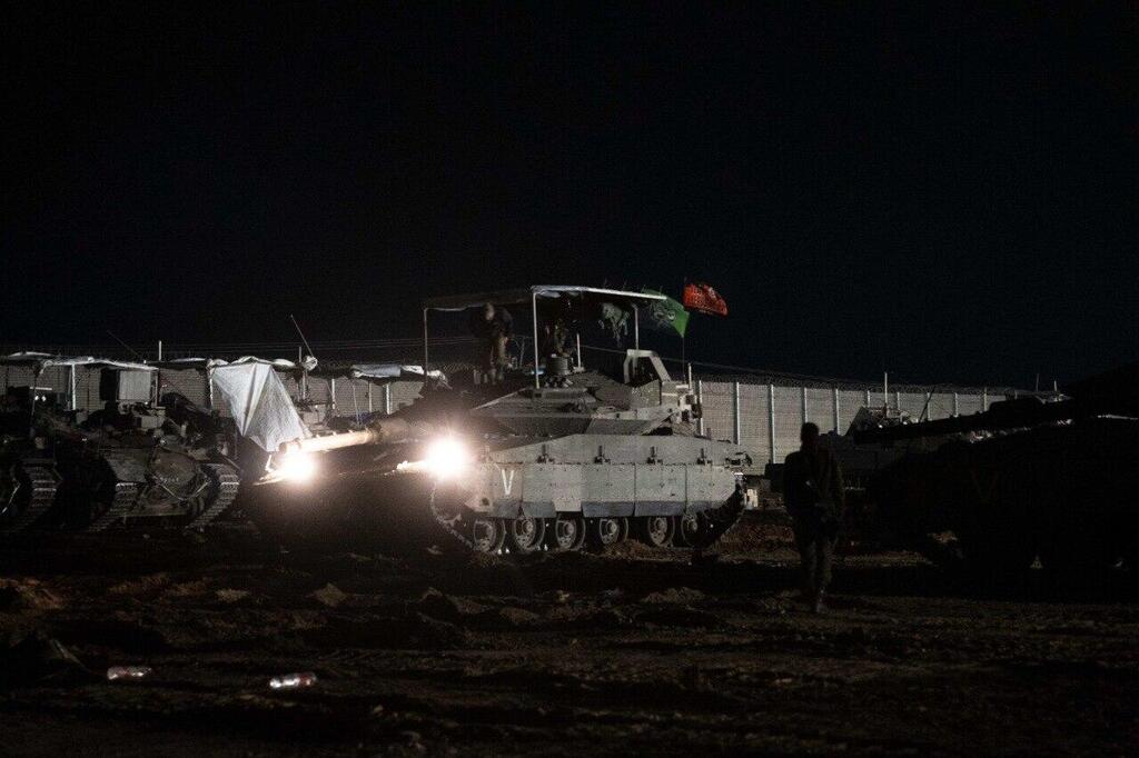 צילום: דובר צה"ל כוחות אוגדת עזה החלו בפעילות להשמדת יעדי טרור במרחב בית חאנון