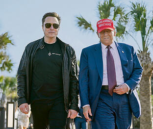 טראמפ ומאסק. שיתוף פעולה | צילום: אי־פי, Brandon Bell yk14207483