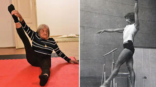 אגנס קלטי. שמרה על גמישות גם בגיל 100 אגנס קלטי. שמרה על גמישות גם בגיל 100