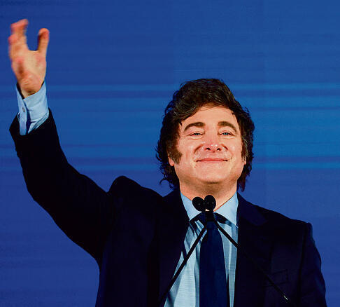 חאבייר מיליי | צילום: Ciro De Luca, רויטרס yk14223971