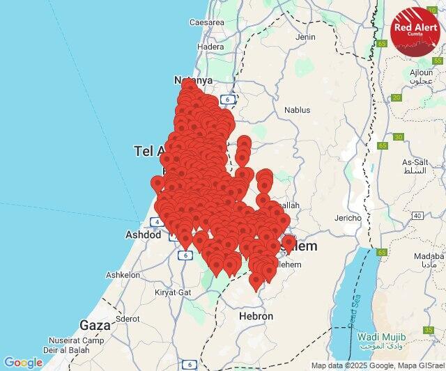 Sirens accross  central Israel in missile fire from Yemen
