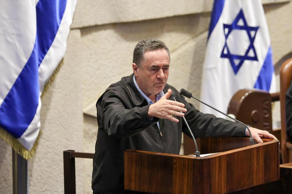 ישראל כ"ץ (צילום: דני שם טוב, דוברות הכנסת) ישראל כ"ץ במליאת הכנסת