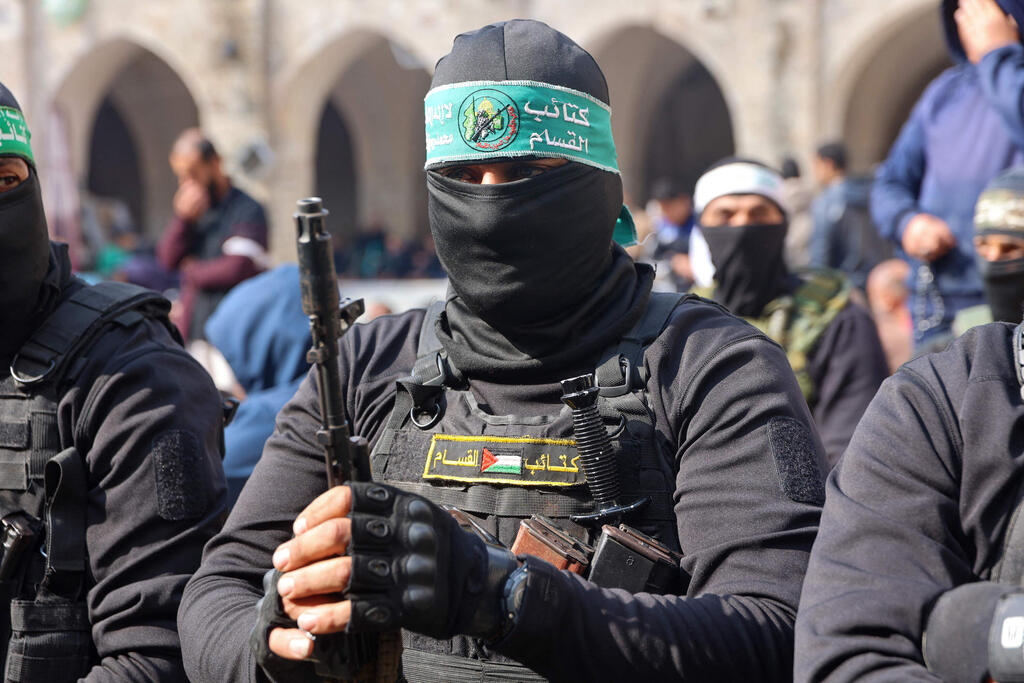 צילום: Omar AL-QATTAA / AFP גדודי עז א-דין אל קסאם בעזה