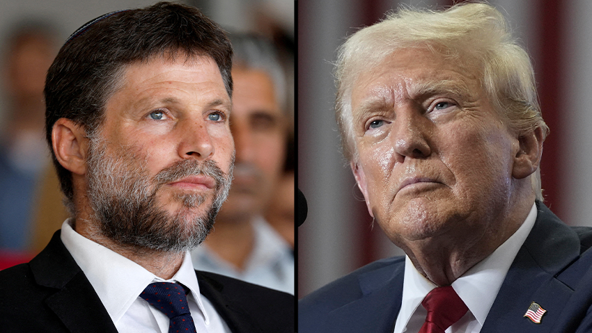 Bezalel Smotrich and Donald Trump (Photo: Reuters / AP / Alex Brandon / REUTERS / Amir Cohen) טראמפ וסמוטריץ'