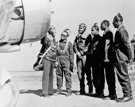 הצלחה מרשימה ומאות פעולות. יחידת "טייסי טסקיגי" | צילום: AP yk14237195