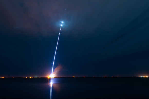 New Glenn launch from Cape Canaveral, Florida, January 16, 2025 