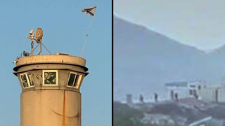 רגעי הירי בתייסיר - כוחות יוצאים בריצה מהמוצב