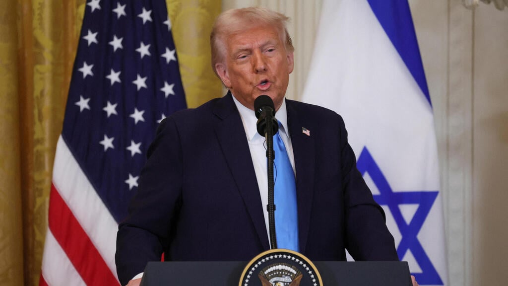 נשיא ארה"ב דונלד טראמפ בבית הלבן 