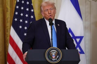 נשיא ארה"ב דונלד טראמפ בבית הלבן 