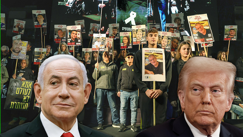 Benjamin Netanyahu, Donald Trump (Photo: Dana Kopel) ביג דונלד טראמפ בנימין נתניהו