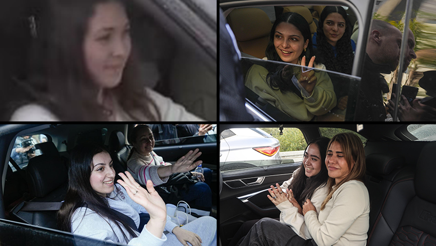 מימין למעלה: דניאלה גלבוע, נעמה לוי. מימין למטה: לירי אלבג וקרינה ארייב (צילום: קובי קואנקס, שלו שלום, AP Photo/Ariel Schalit) רביעייה רבעים דניאלה גלבוע, נעמה לוי, קרינה ארייב ולירי אלבג
