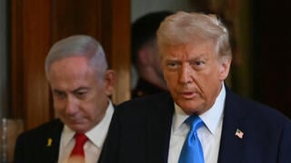 ראש הממשלה בנימין נתניהו ונשיא ארה"ב דונלד טראמפ במסיבת העיתונאים בבית הלבן
