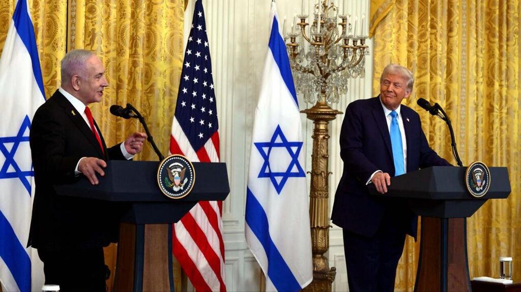 Prime Minister Benjamin Netanyahu and U.S. President Donald Trump (Photo: Avi Ohayun, GPO) מסיבת עיתונאים של ראש הממשלה בנימין נתניהו ונשיא ארה"ב דונלד טראמפ