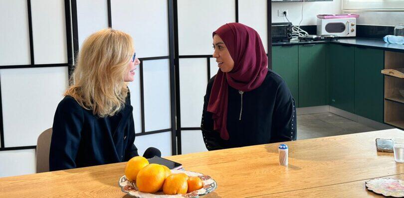 CTO Rihan Khutba speaks with The Media Line’s Felice Friedson at the Samana office, Dec 17, 2025 