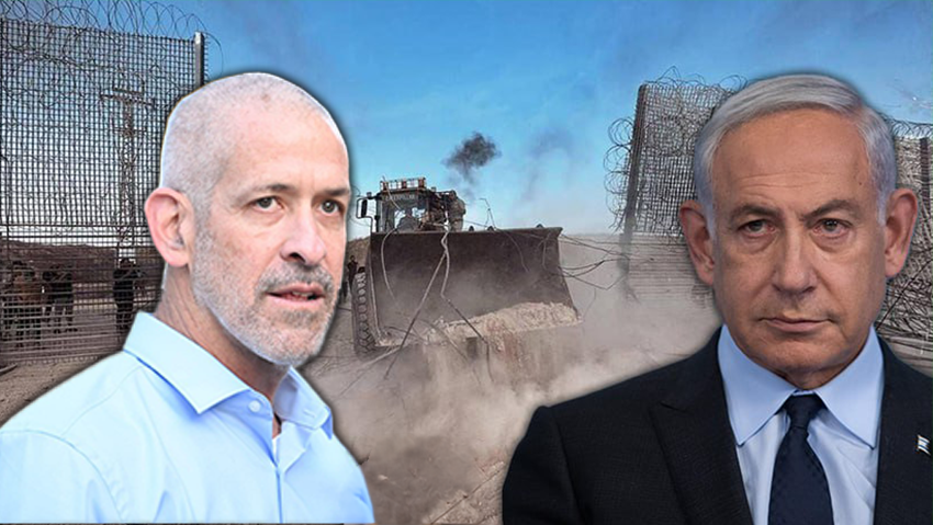 Shin Bet chief Ronen Bar, Prime Minister Benjamin Netanyahu (Photo: Yair Sagi, Alex Kolomoisky) ביג תיעוד פלסטיני: הגדר פרוצה בדרום רצועת עזה, ראש השב"כ הנכנס רונן בר יוצא לתקשורת