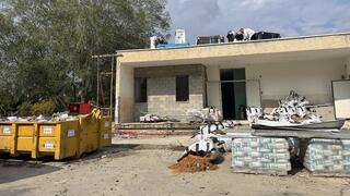 עבודות בנייה ושיקום פיזי בקיבוץ נירים 