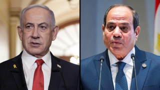 חצי חצאים א-סיסי נשיא מצרים ו ביבי בנימין נתניהו 