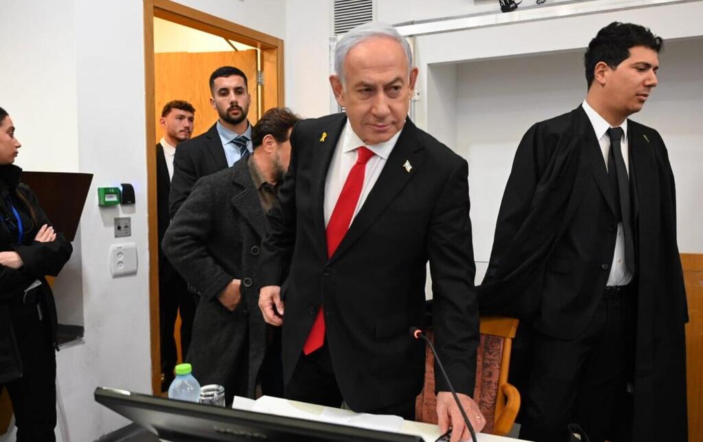 נתניהו בבית המשפט (צילום: תמר מצפי, גלובס) משפטי: מחוזי תל אביב - המשך משפט נתניהו