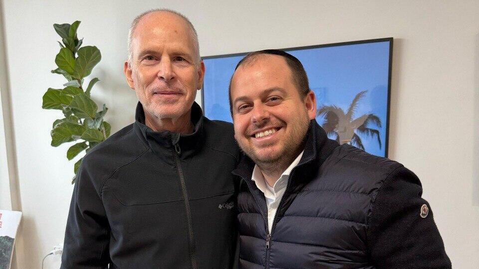 Keith Siegel and Shai Graucher (Photo: Shlomi Cohen) קית' סיגל ושי גראוכר