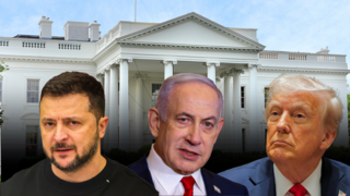 הבית הלבן, דונלד טראמפ, בנימין נתניהו, וולודימיר זלנסקי 