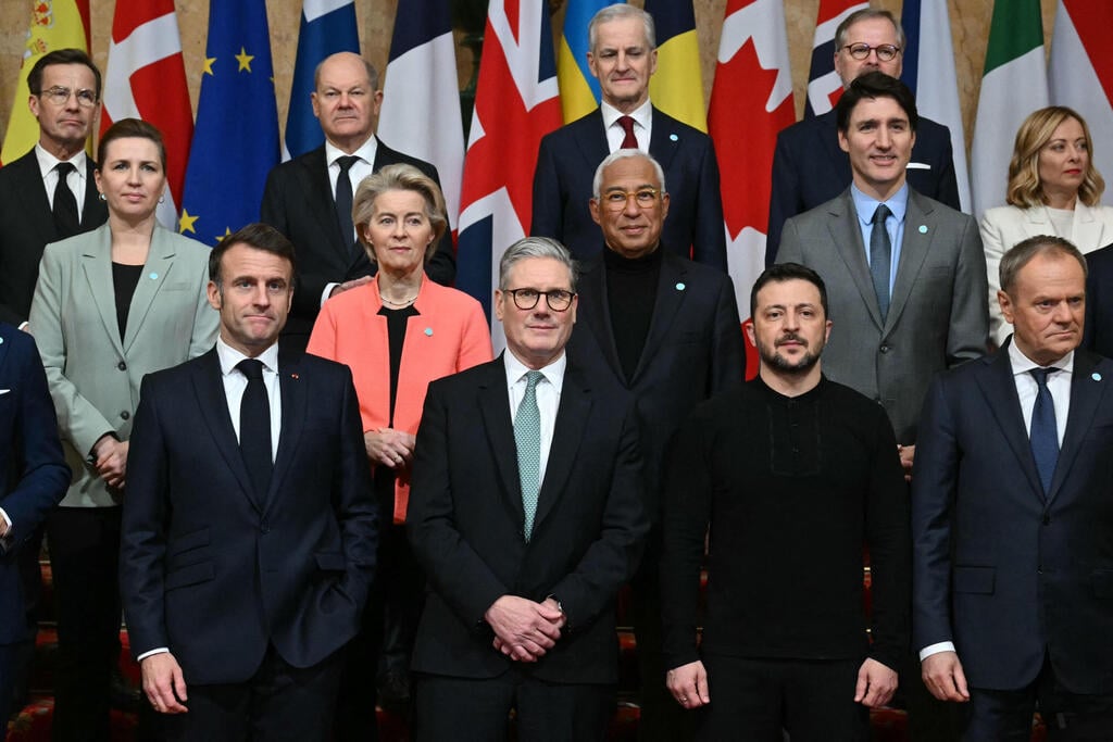 פסגת המנהיגים בבריטניה (צילום: JUSTIN TALLIS / POOL / AFP) פסגת מנהיגי אירופה לונדון בריטניה המלחמה באוקראינה
