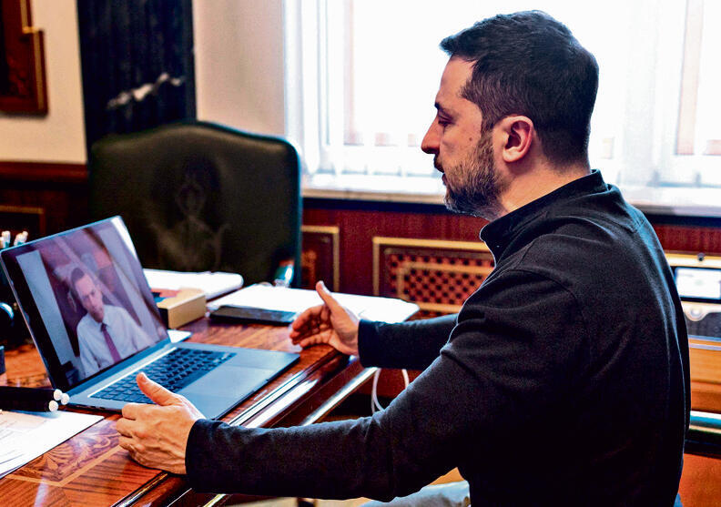 זלנסקי. מוכן לפשרה? | צילום: אי־אף־פי yk14284778